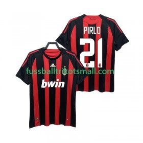 Fußballtrikots AC Mailand RIRLO 21 2008 2009 Retro Kurzarm Heimtrikotsatz kaufen